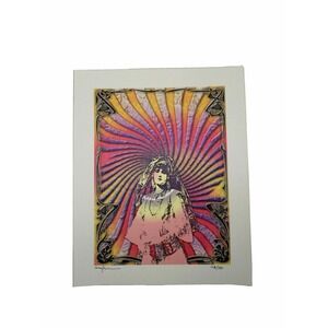Gwyllm Llwydd "Our Lady of the Tryptamines" signed Blotter Art Print Psychedelic
